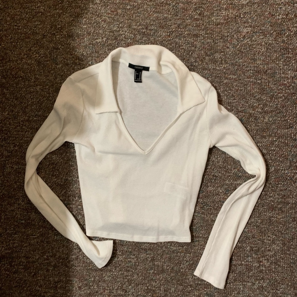 Collared V-Neck Shirt
